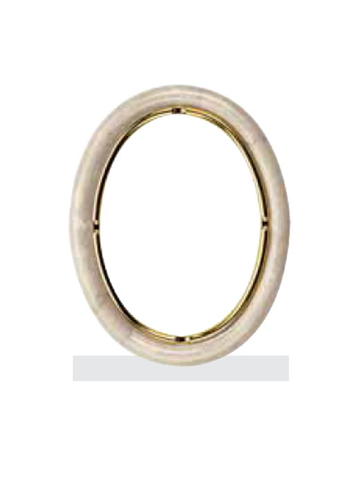 Rama fotoceramica bronz ovala